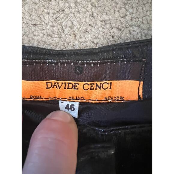 Davide Cenci Leather Pants Lined with Silk - Picture 5 of 15